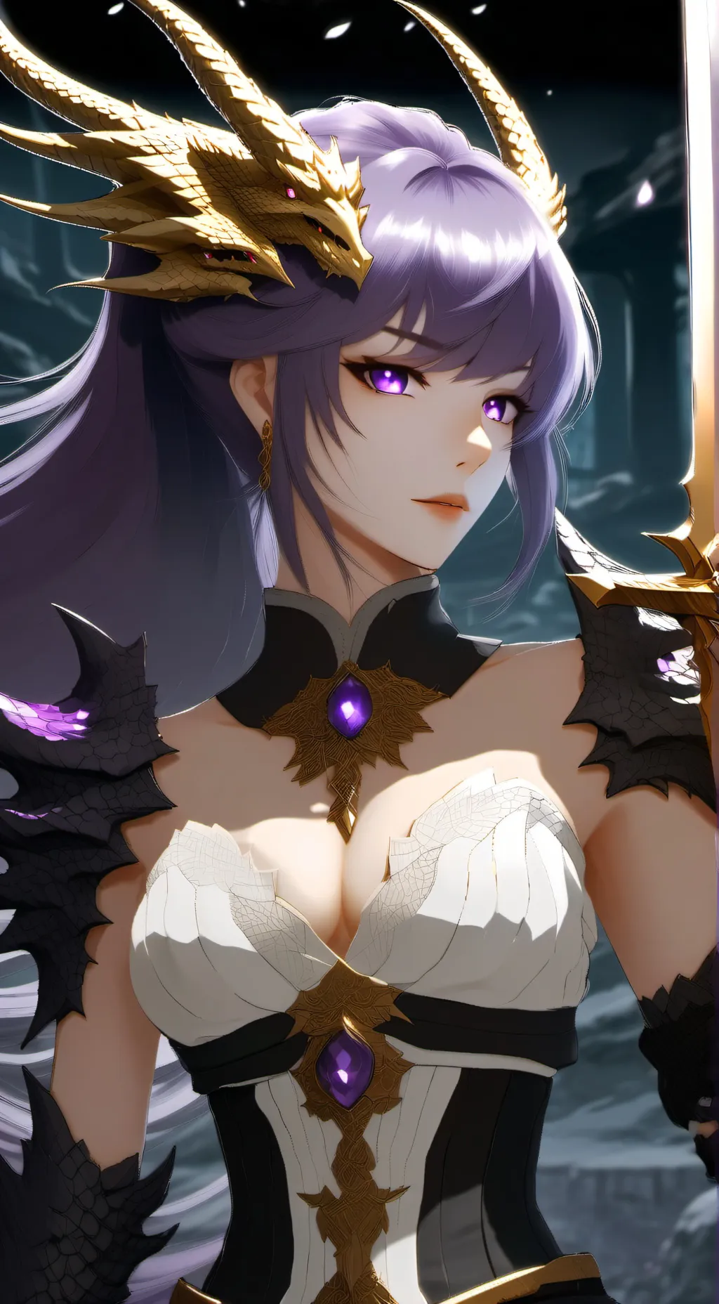 ai character: rias shatterglass background