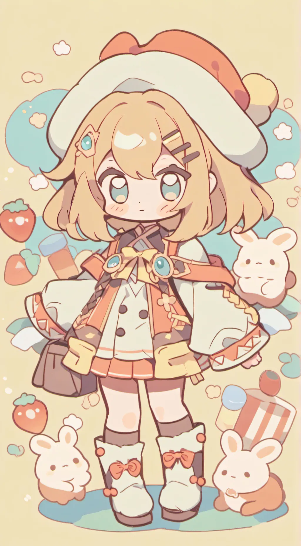 ai character: kokoma  background