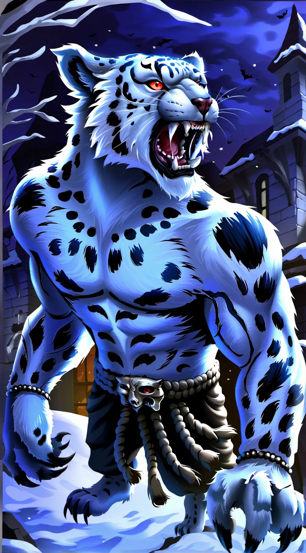 ai character: Snow Swirl background