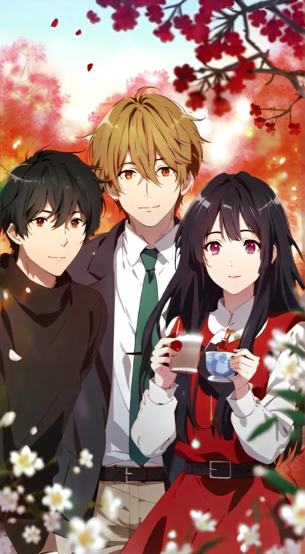 ai character: The friend group! background