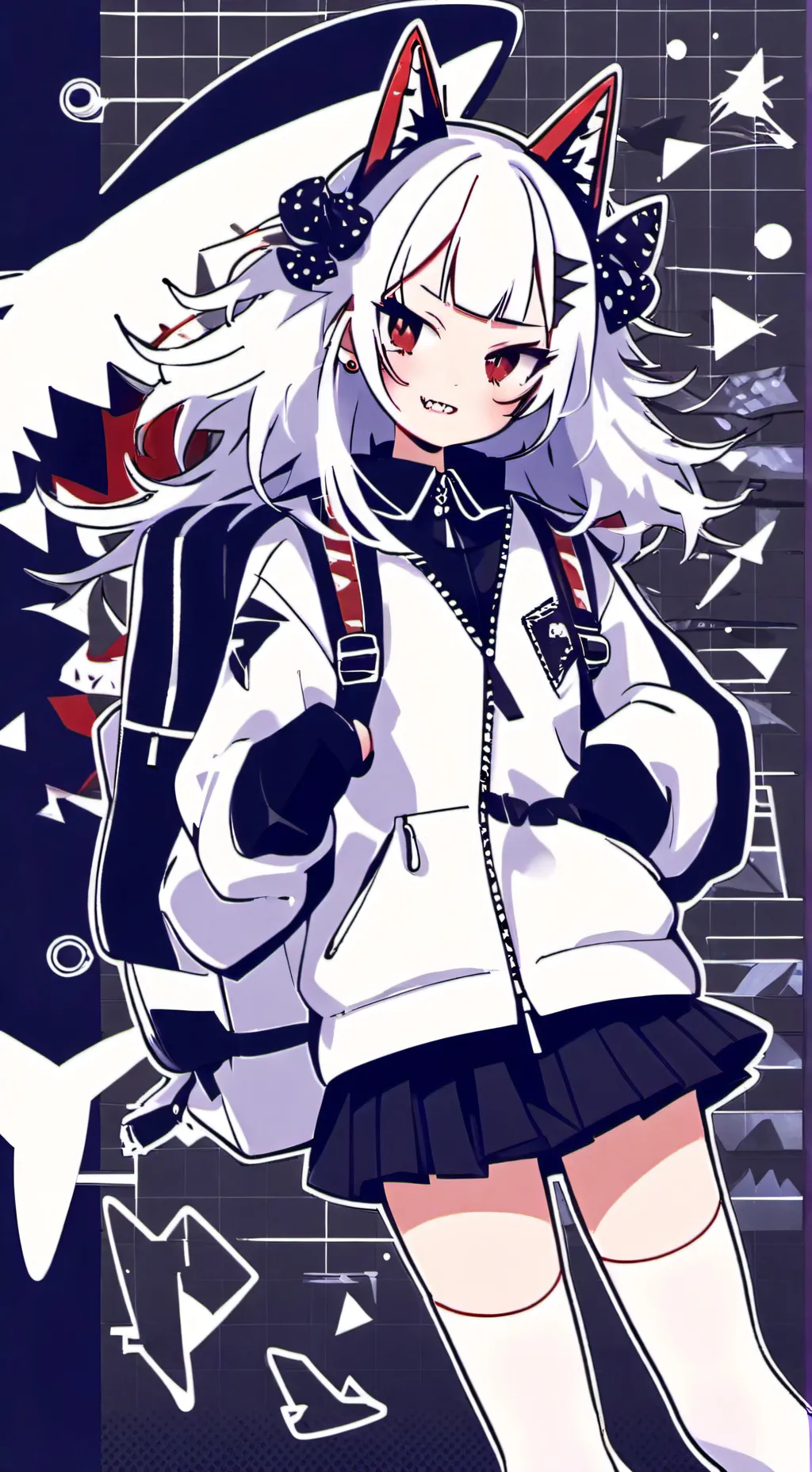 ai character: Hybrid school :) background