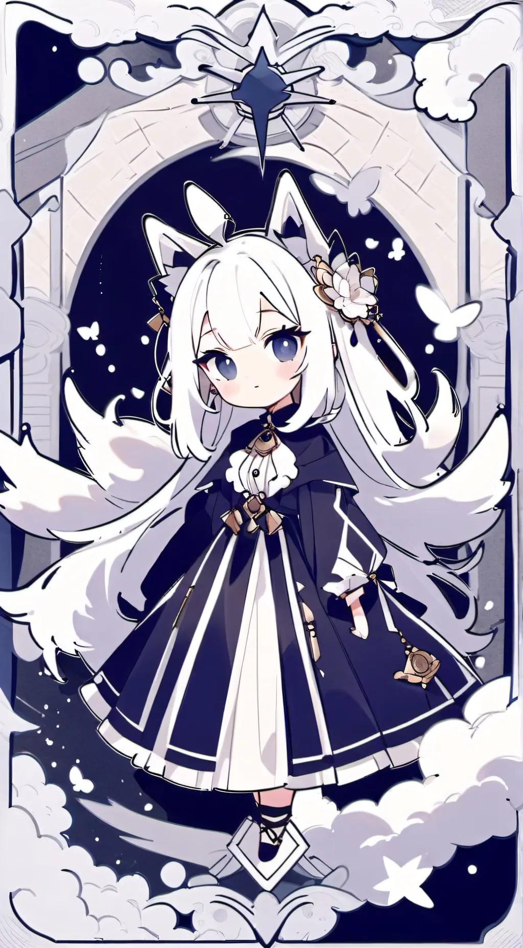 ai character: Lily furry girl background