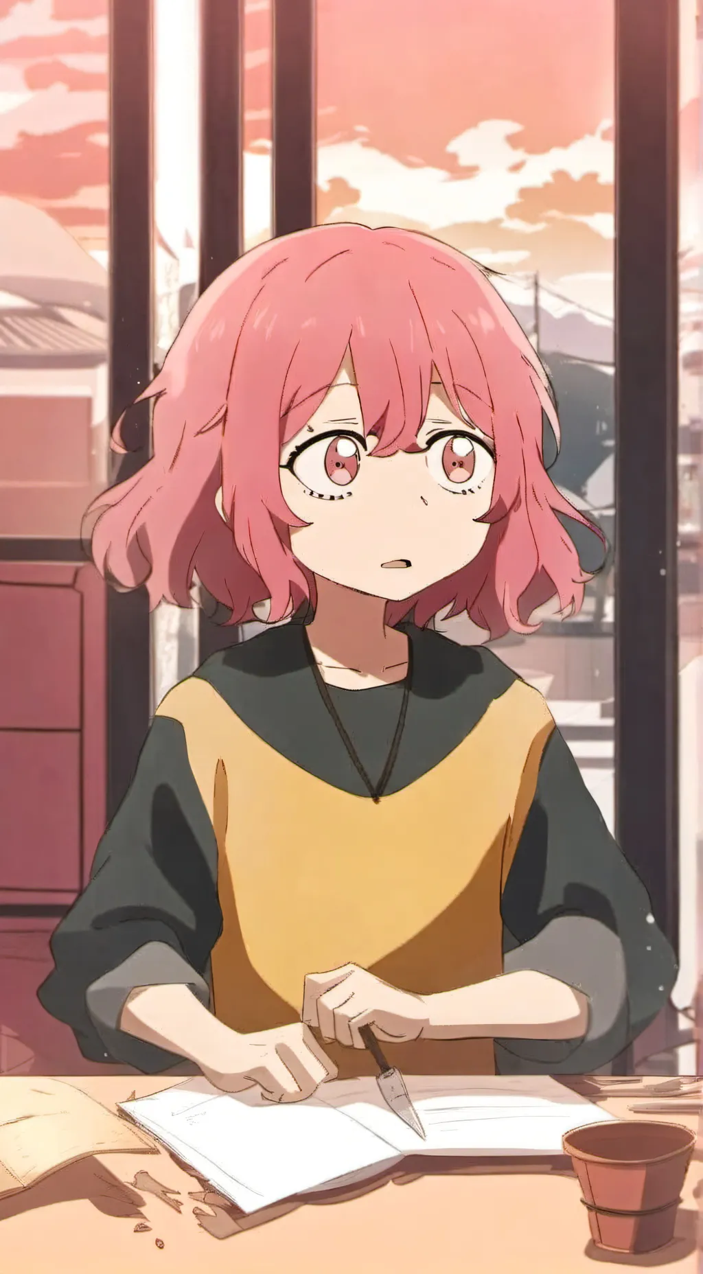 ai character: кира background