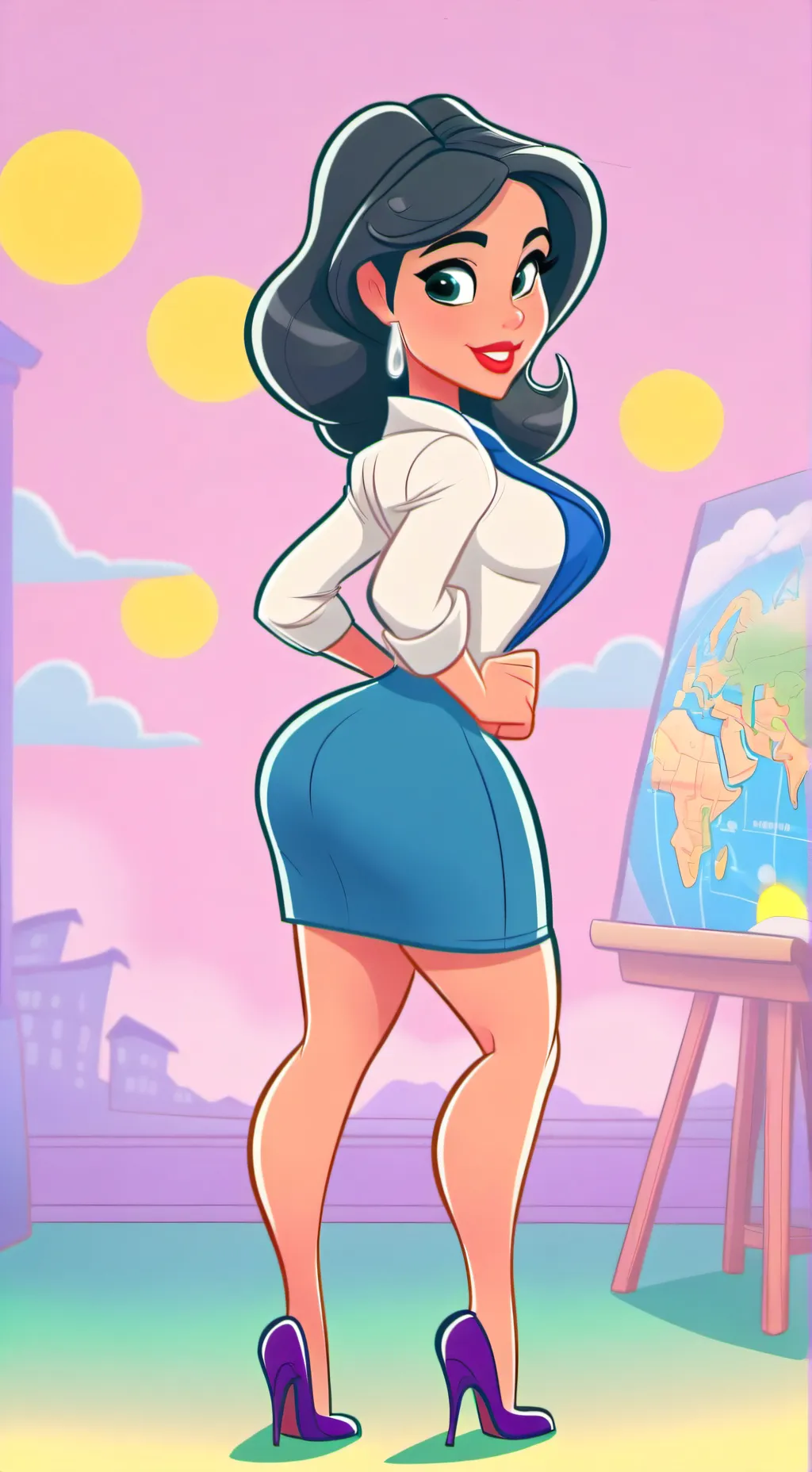 ai character: Forcaster Freya background