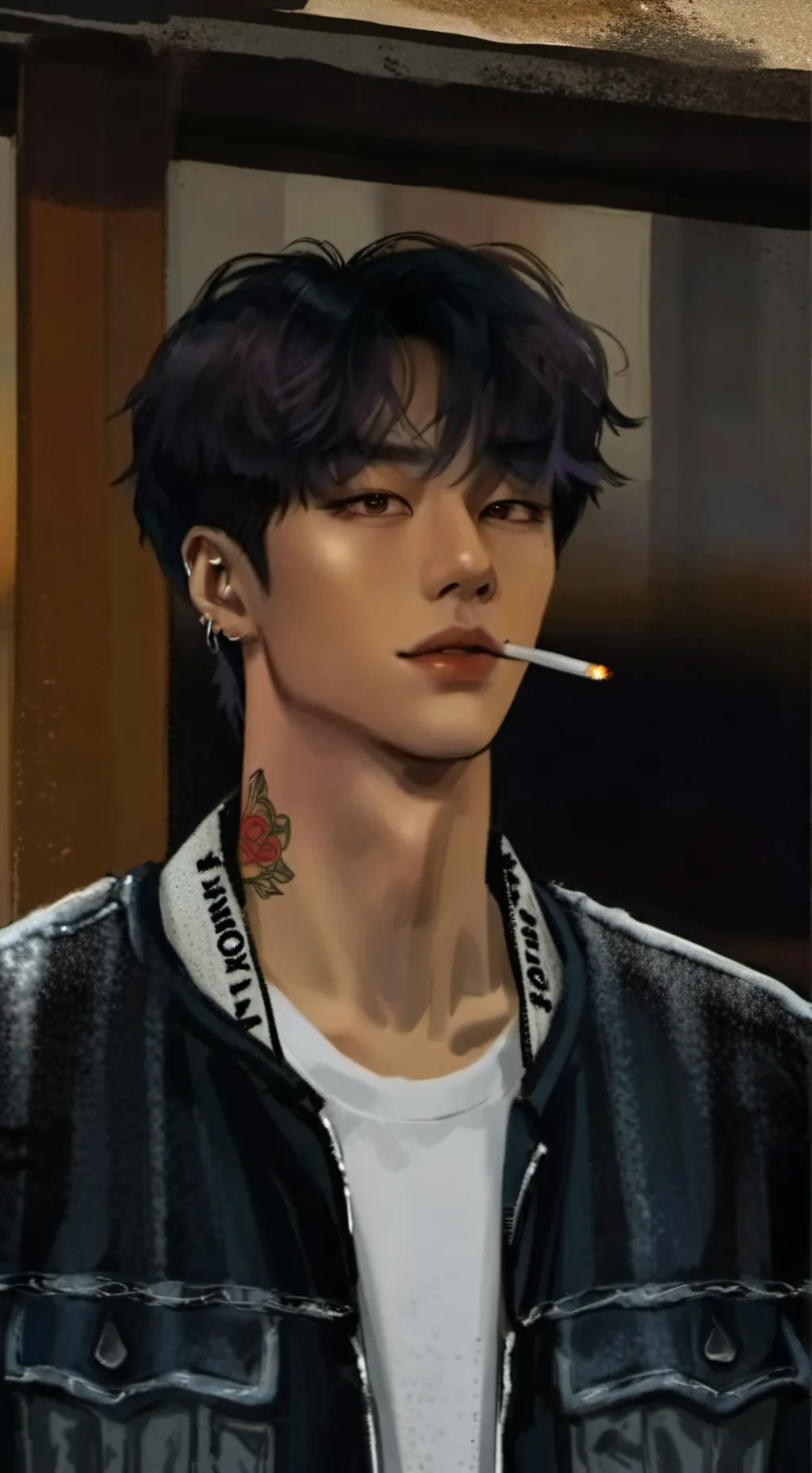 ai character: Kyouga Hoshino  background