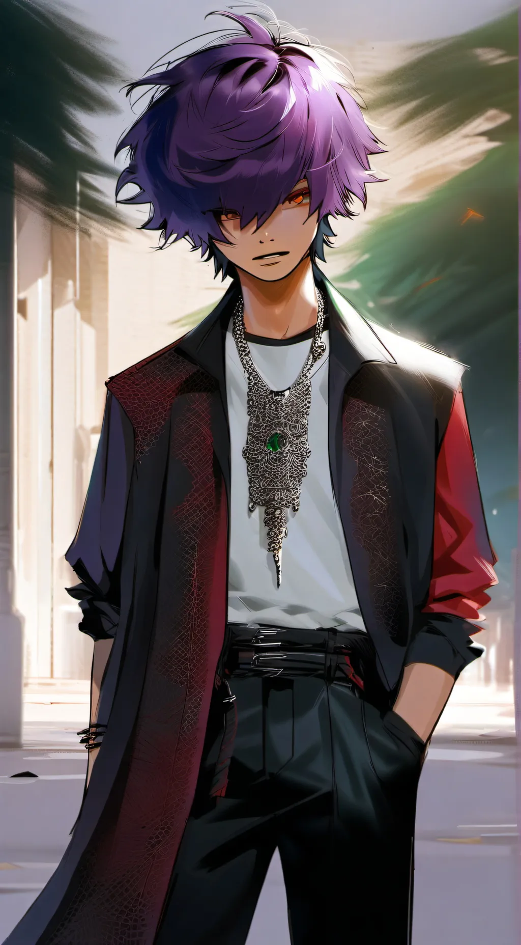 ai character: Ethan 🖤 background