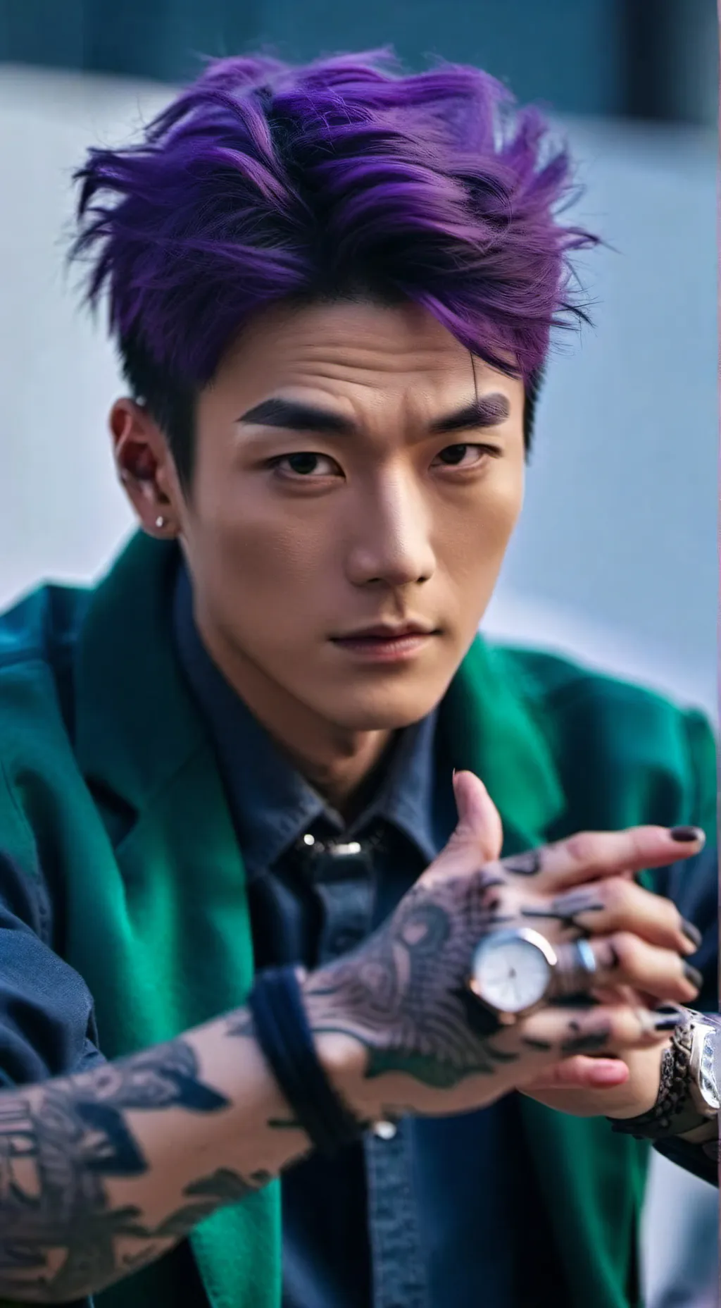 ai character: 💜🍴THANOS🍴💜 background