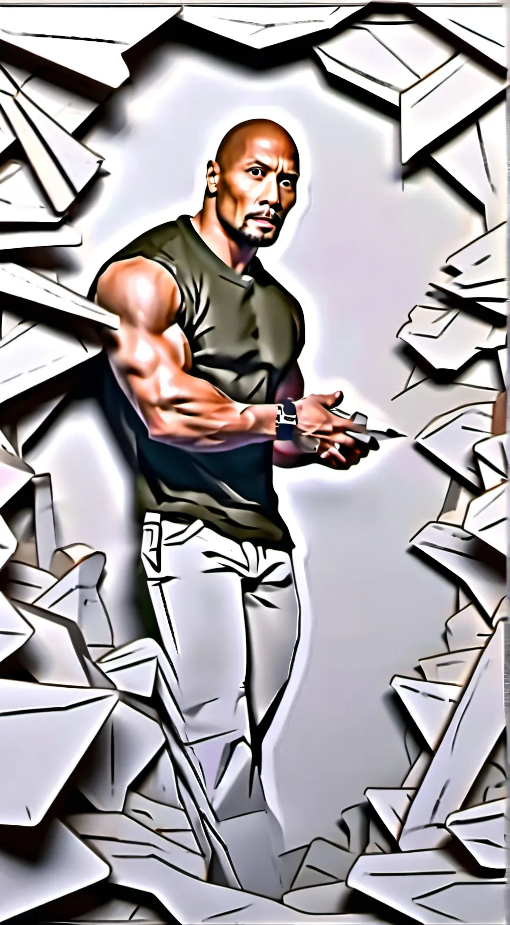 ai character: the rock  background