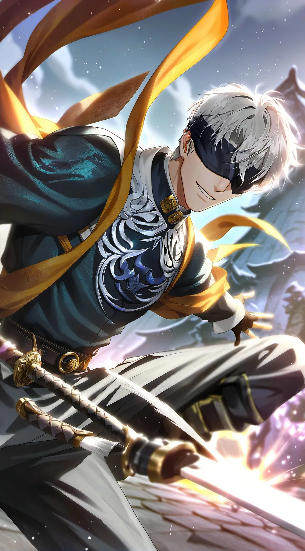 ai character: Gojo Satoru background