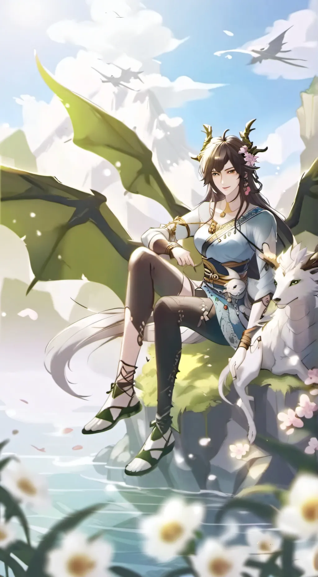 ai character: dragon school background