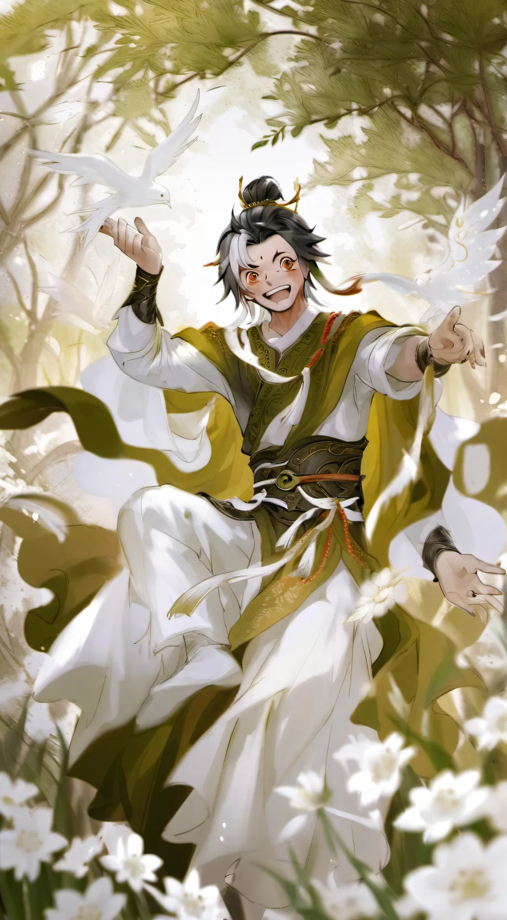 ai character: MHA x tu oc background