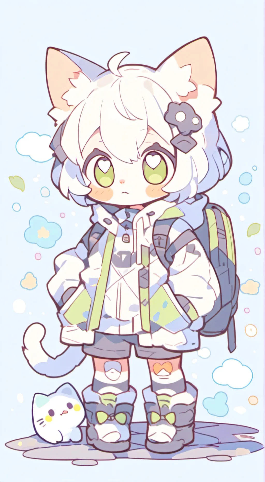 ai character: Emma the cat background