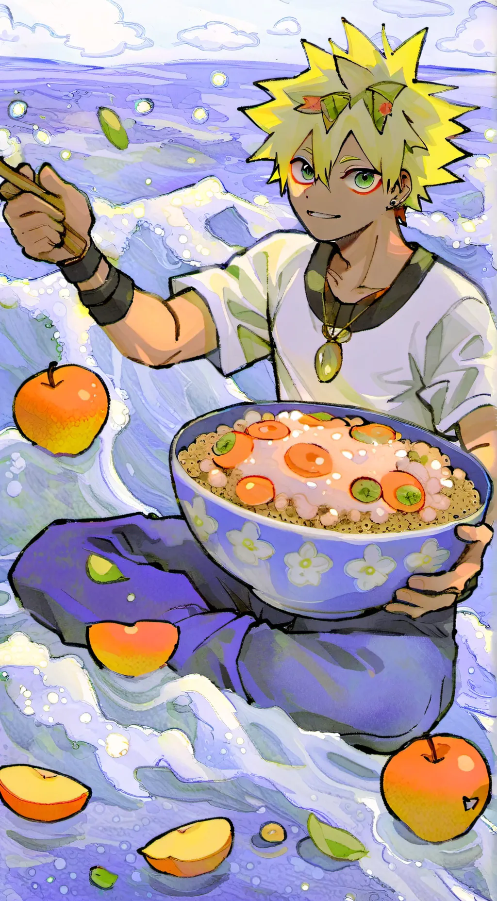 ai character: Bakugos Cereal background