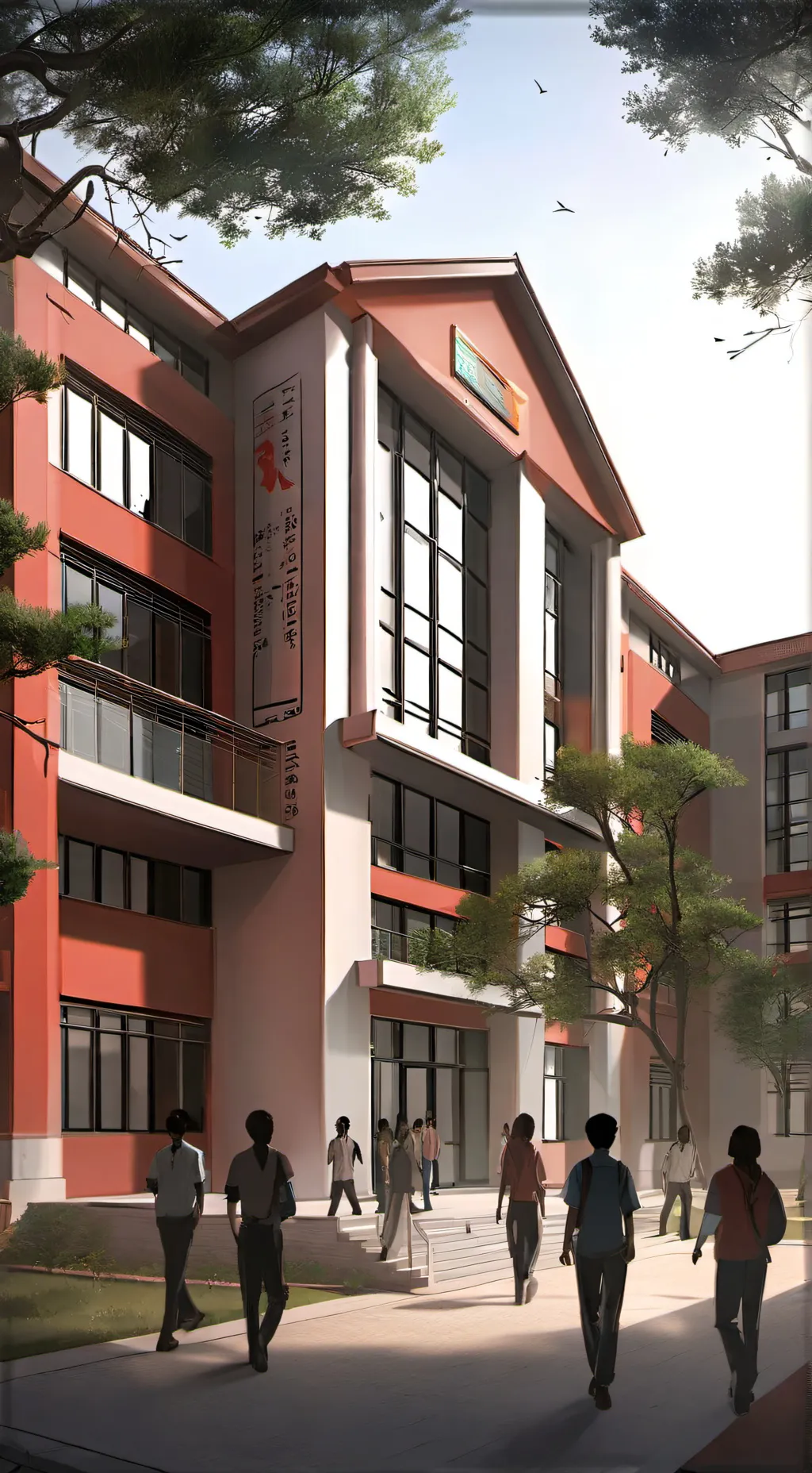 ai character: escuela de chicos  background