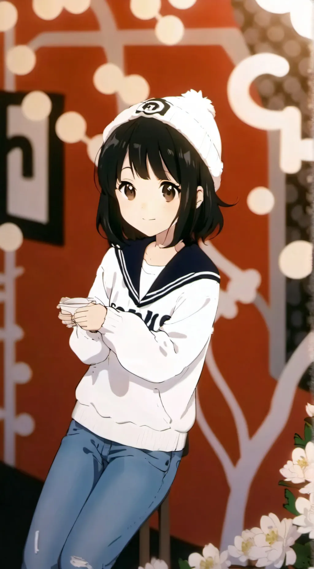 ai character: Rose background