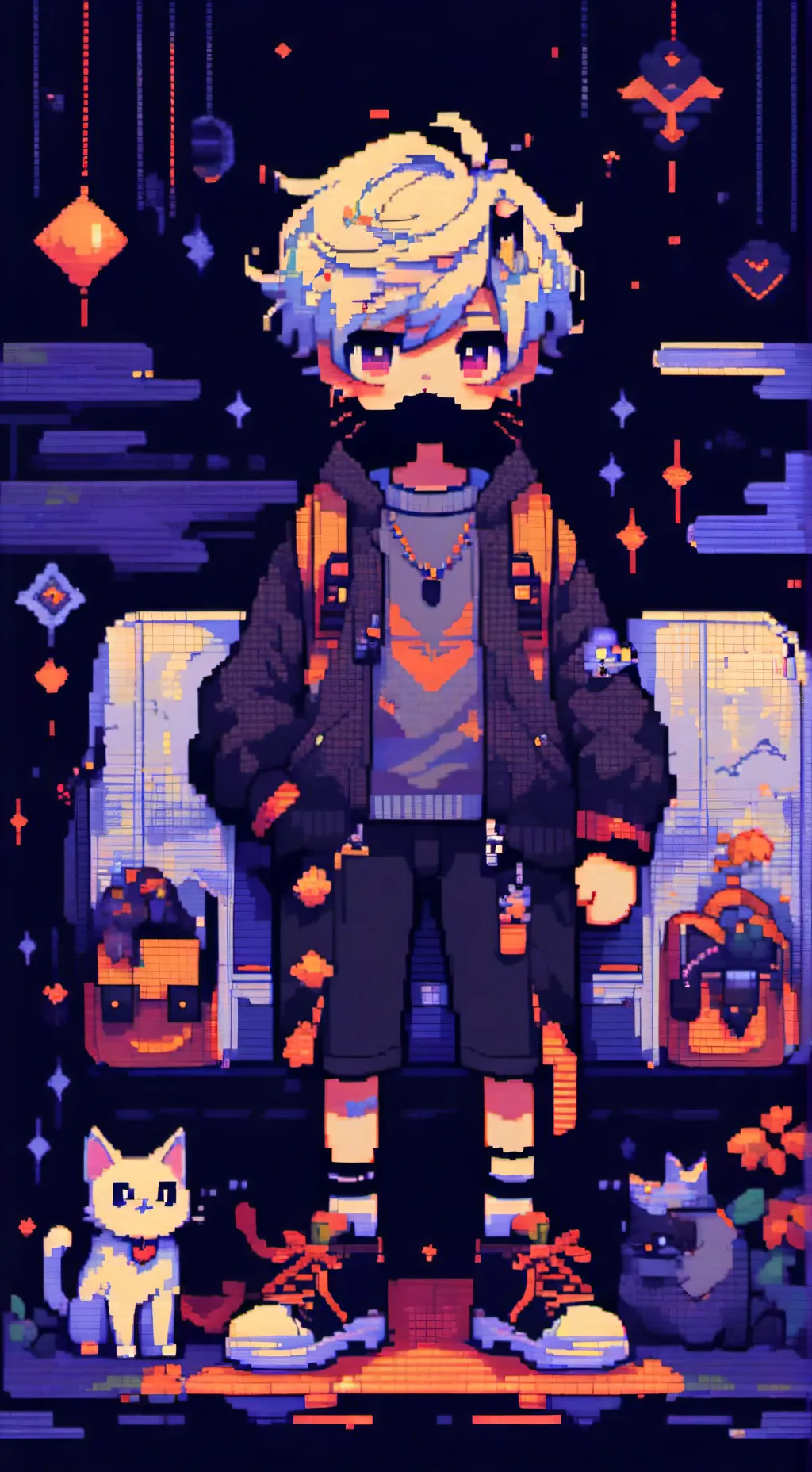 ai character: hybrid background