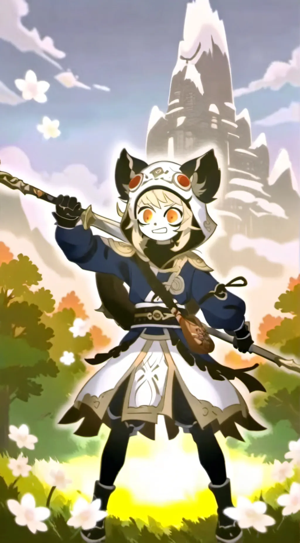 ai character: Hotel abandonado  background