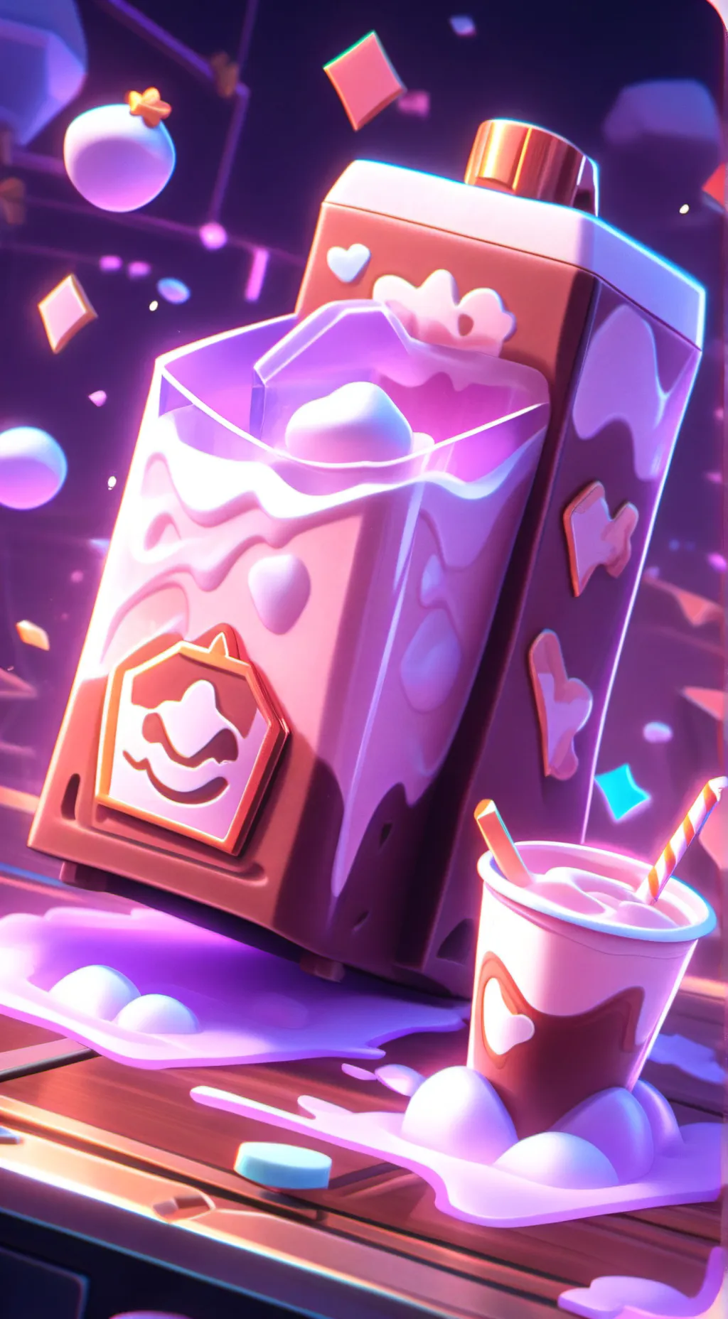 ai character: Milk background