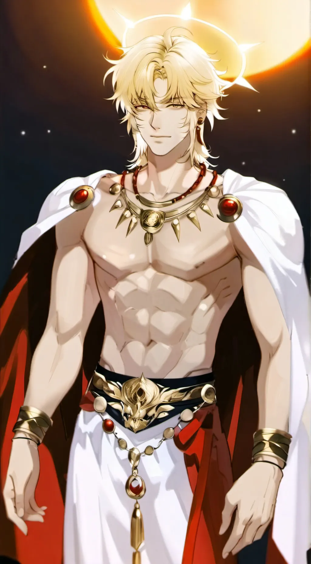 ai character: Mithra ☆Sun god☆ background