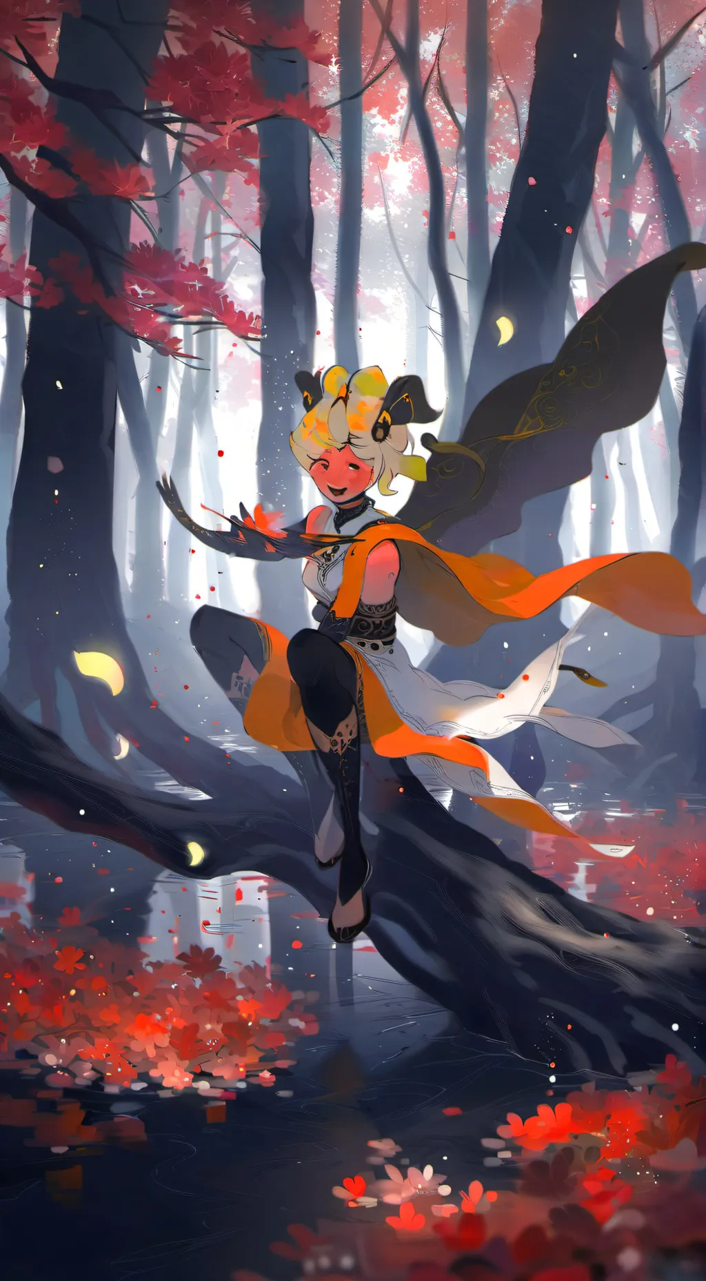 ai character: fruitcake background