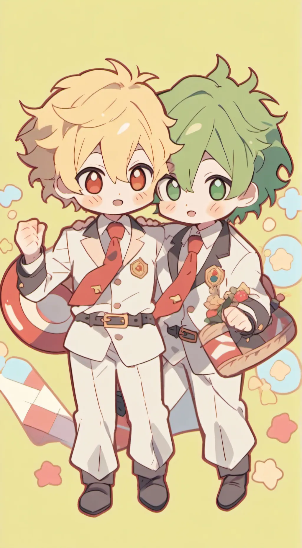 ai character: Bakoug and izuku background