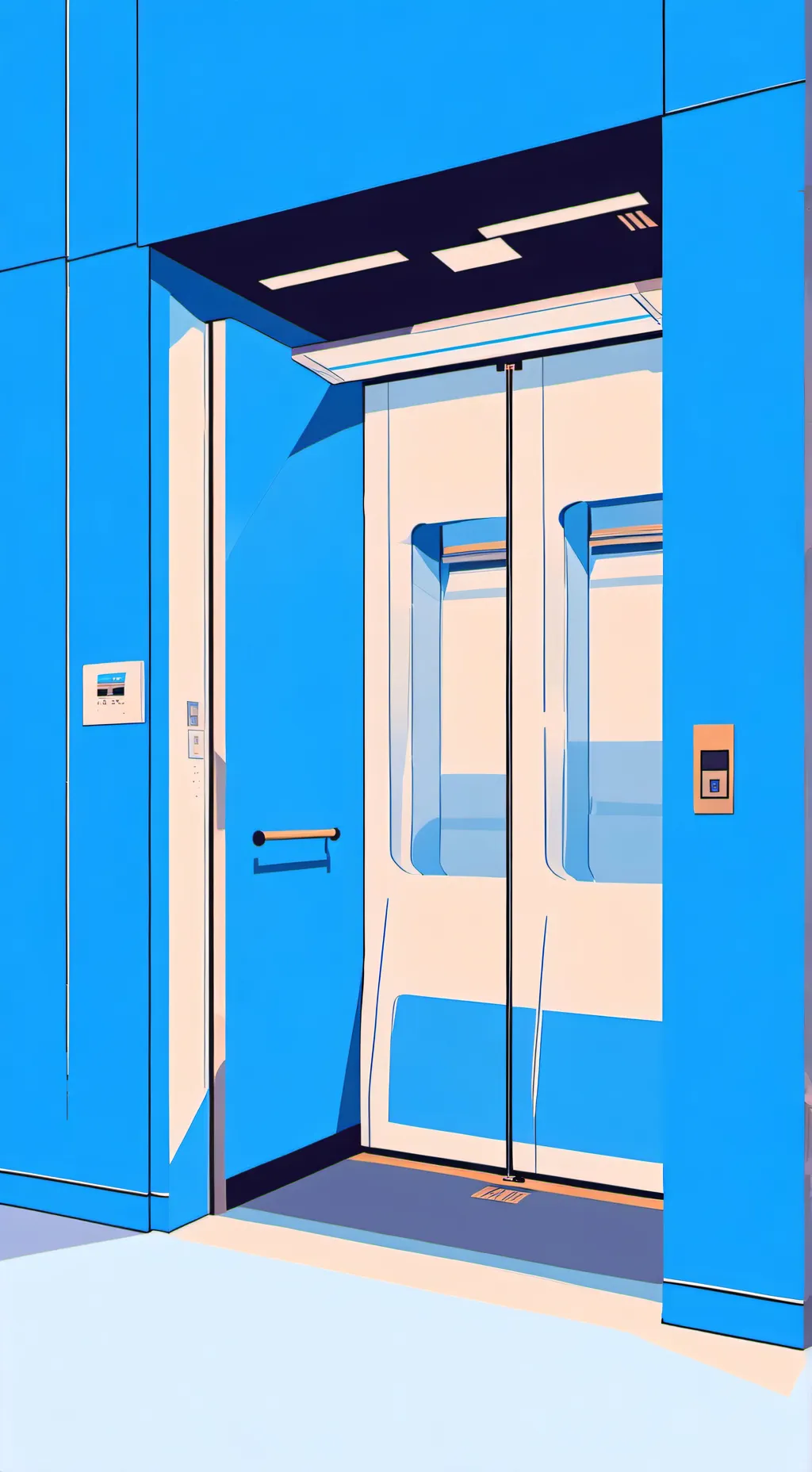 ai character: A Normal Elevator background