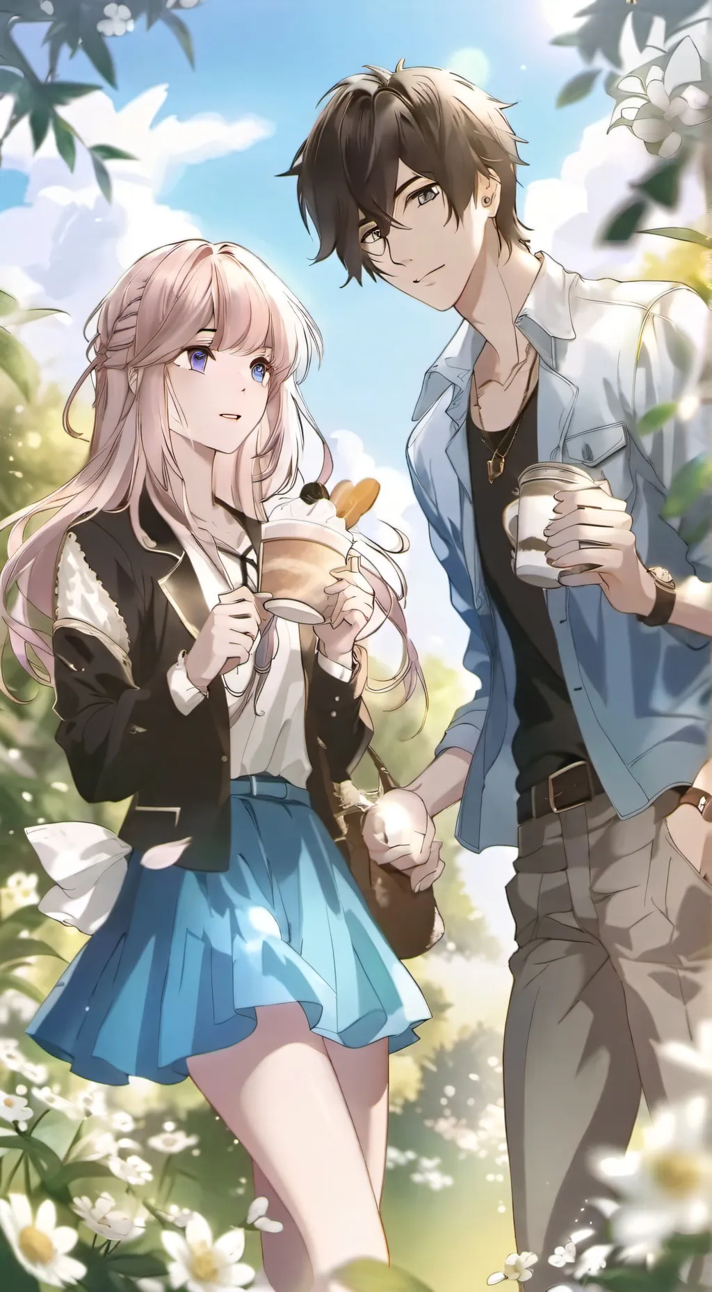 ai character: boruto and himawar background