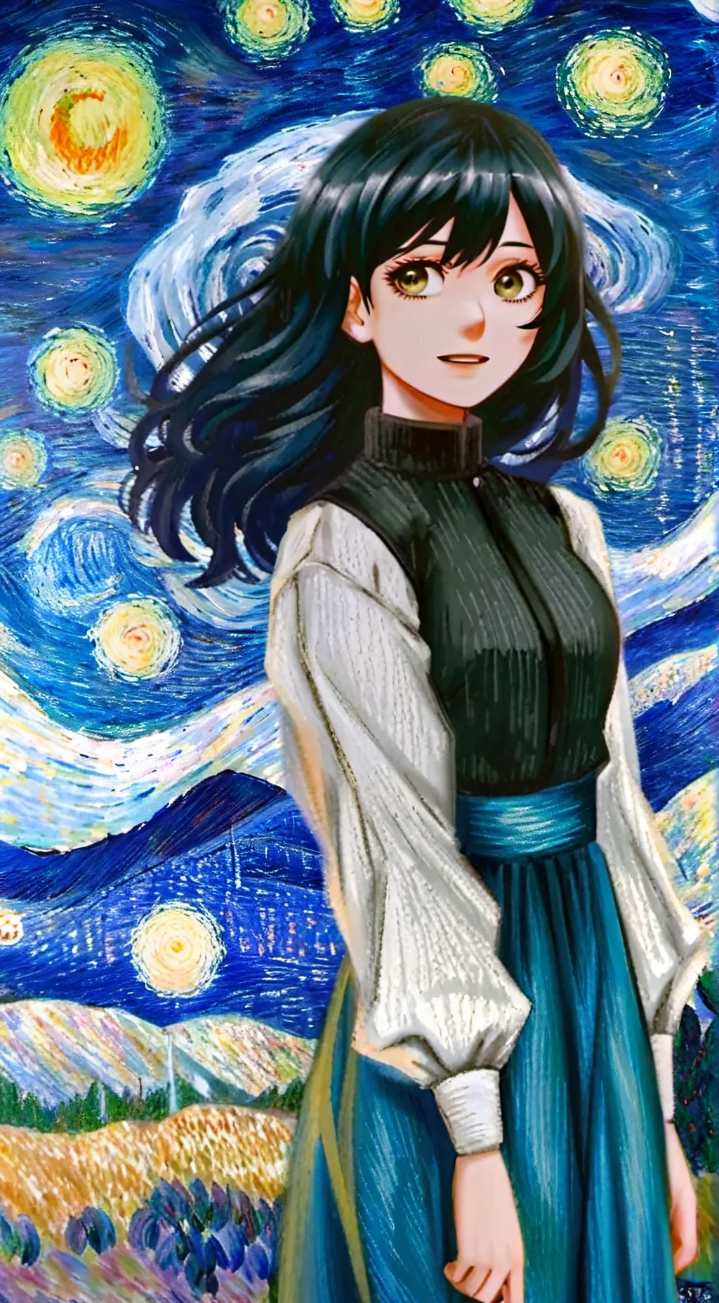 ai character: momo *mha* background