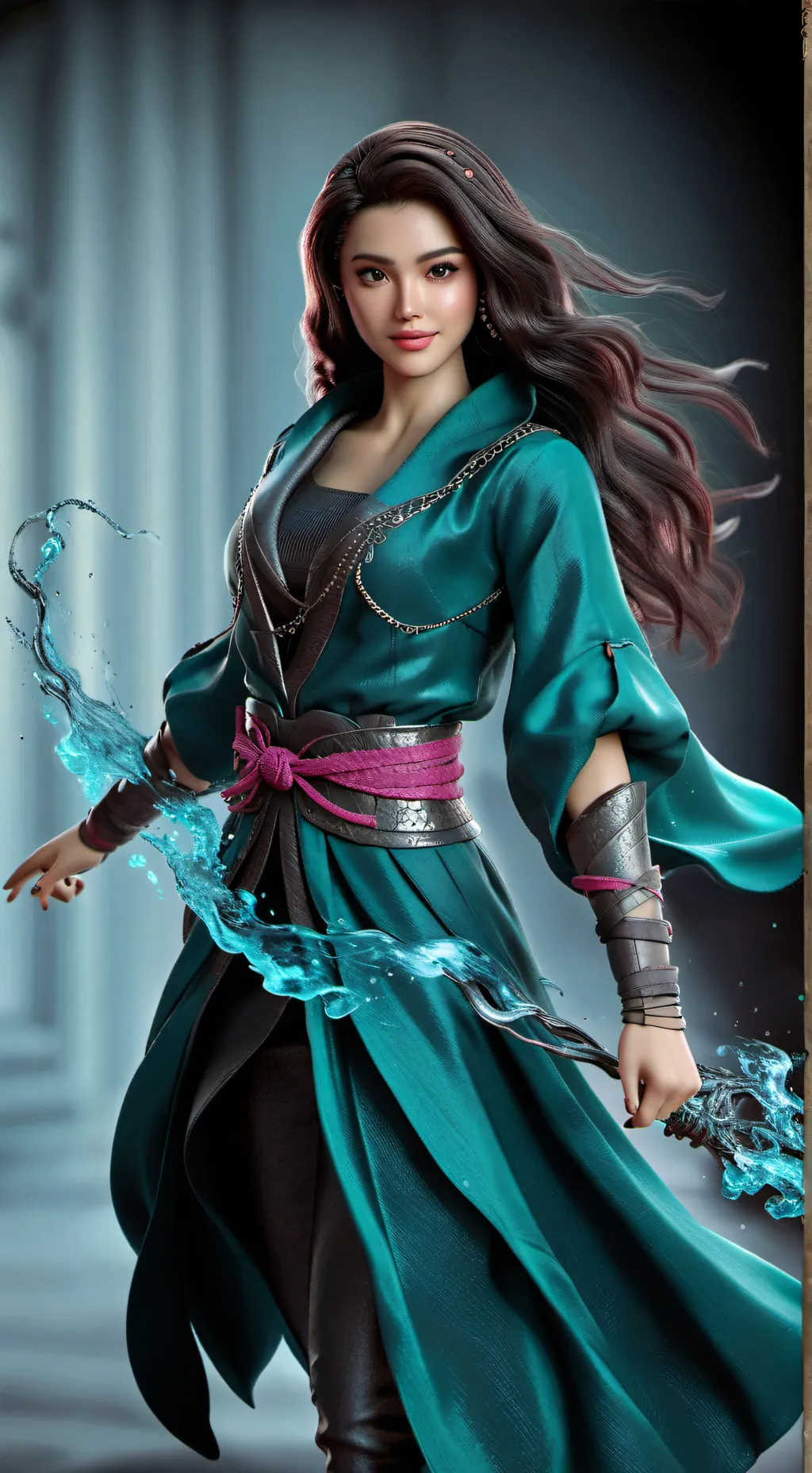 ai character: lucia  background