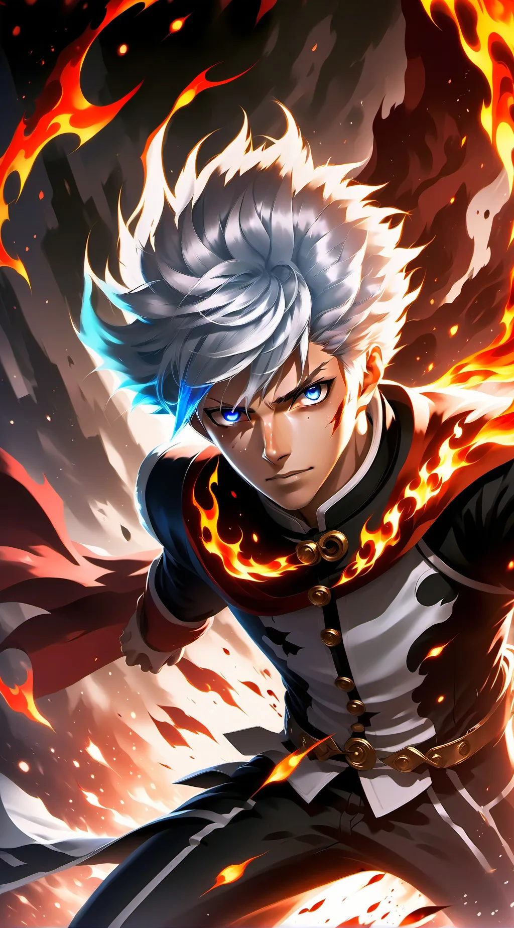 ai character: Todoroki Shoto background