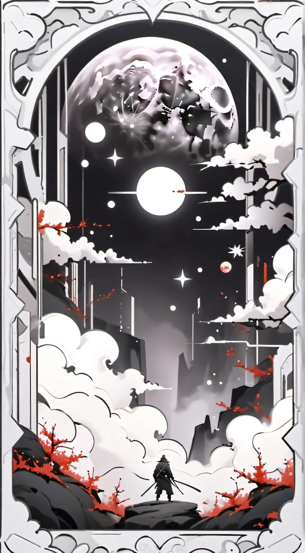 ai character: ~Moon~ background