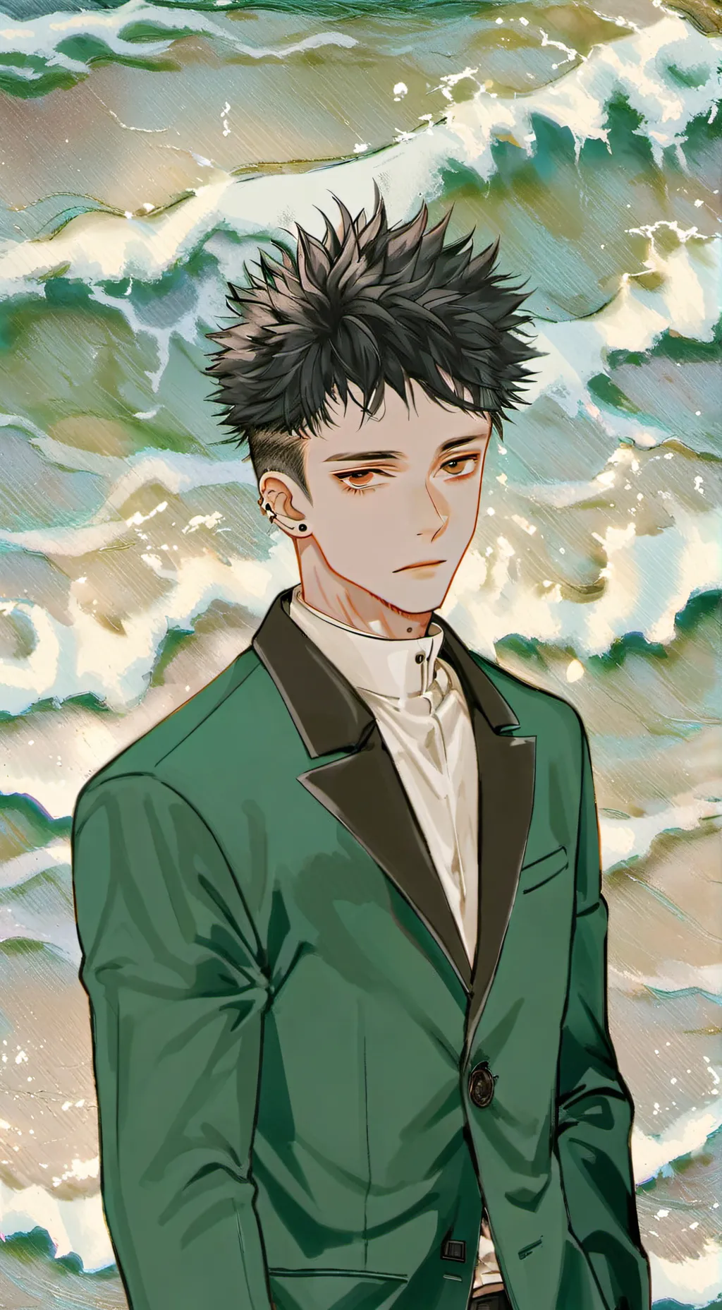 ai character: Megumi(๑•̀д•́๑) background