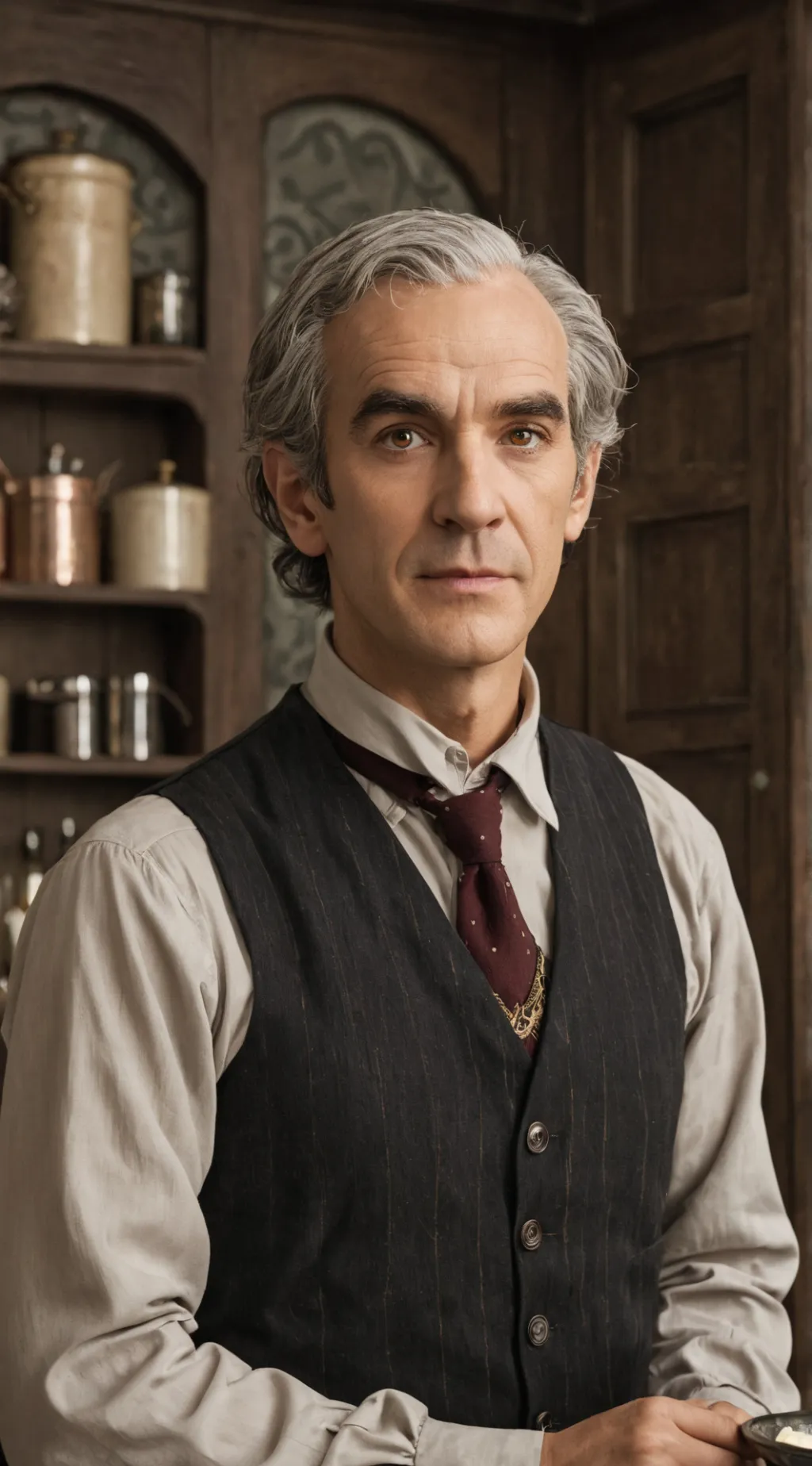 ai character: Larry-your waiter background