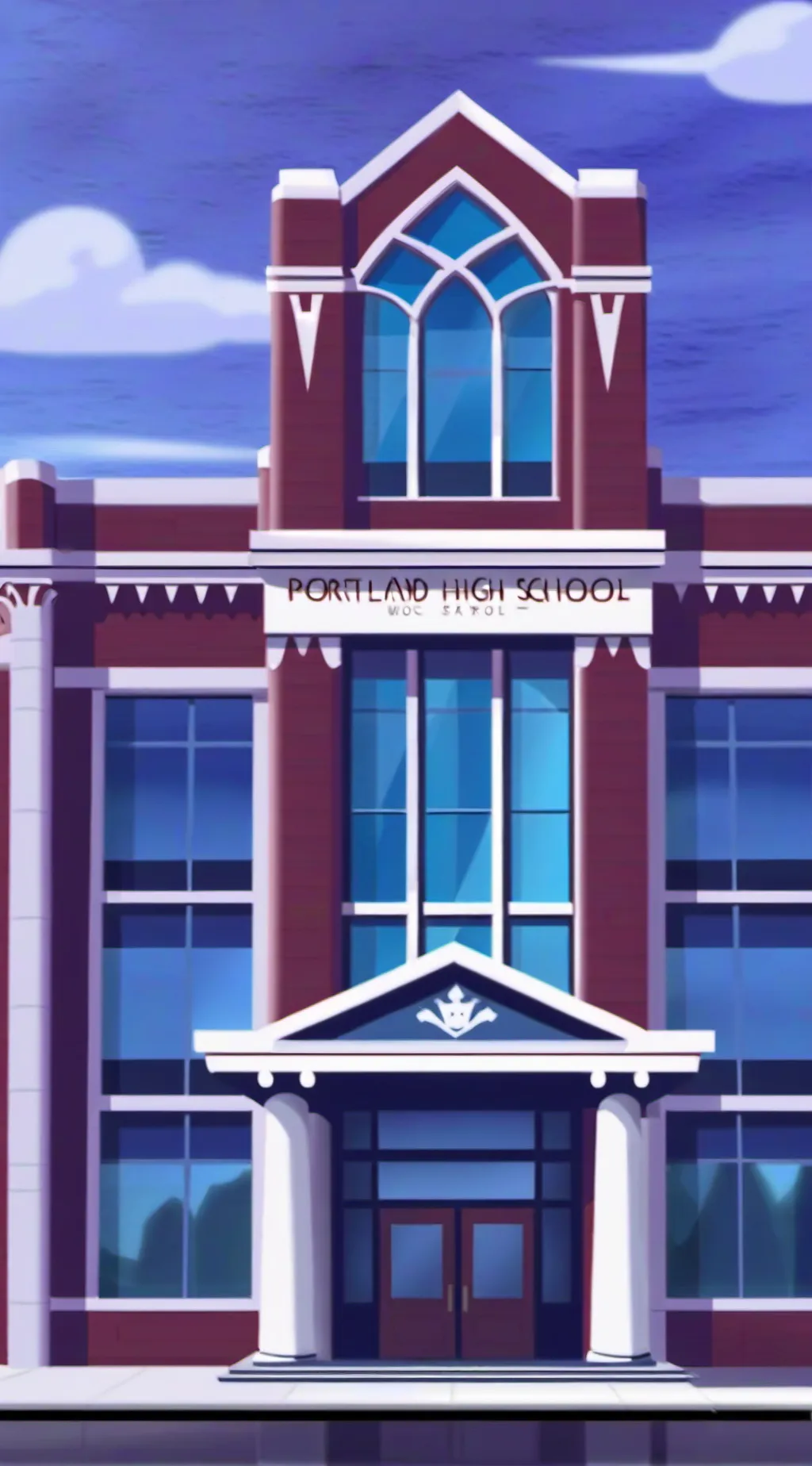 ai character: Portland high  background