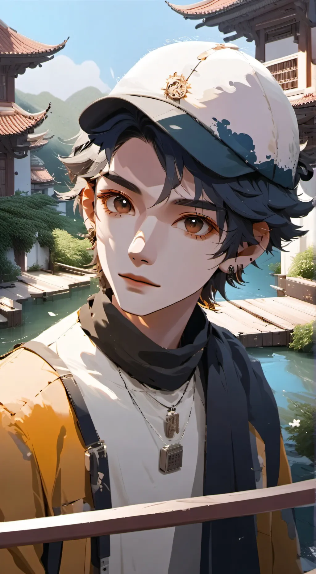 ai character: Sussy background