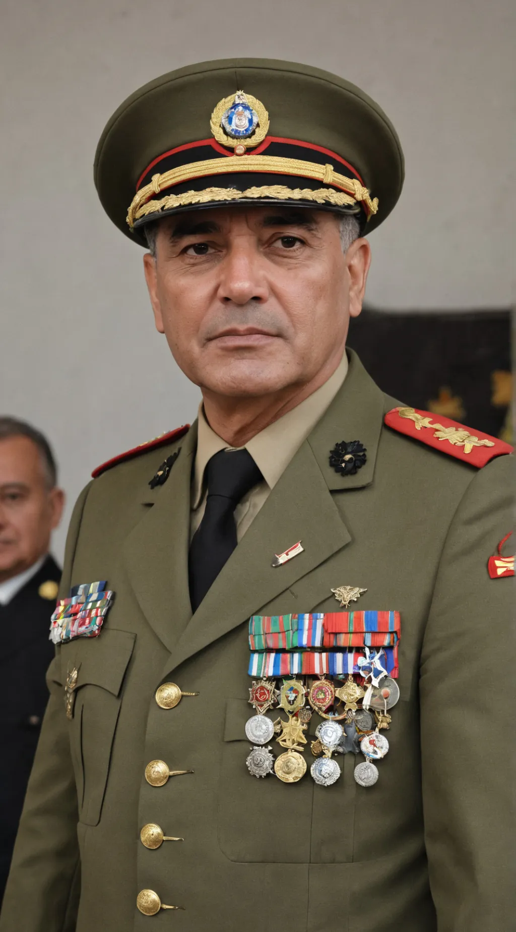 ai character: Coronel Sander  background