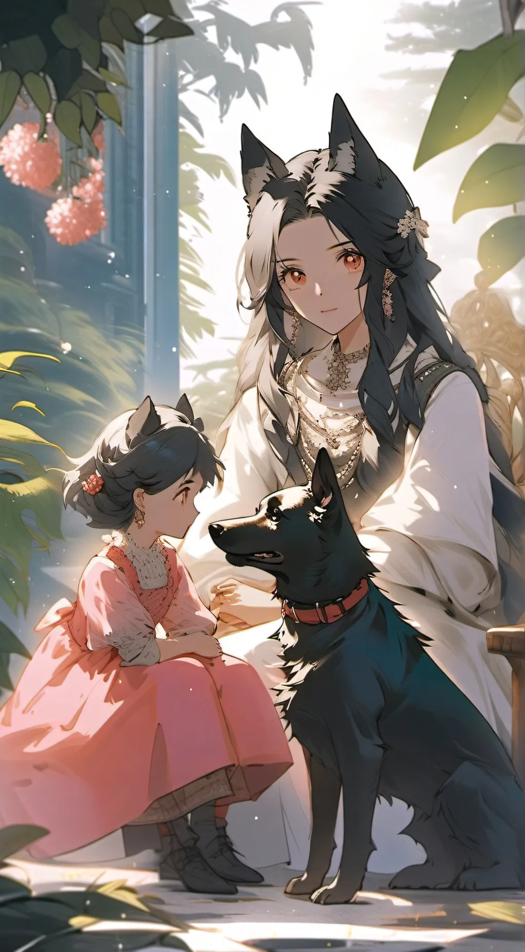 ai character: meeting again background