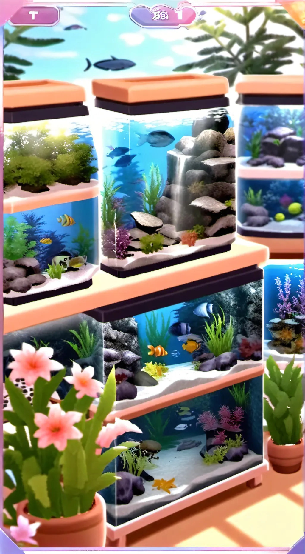 ai character: dw pet fish >⩊< background