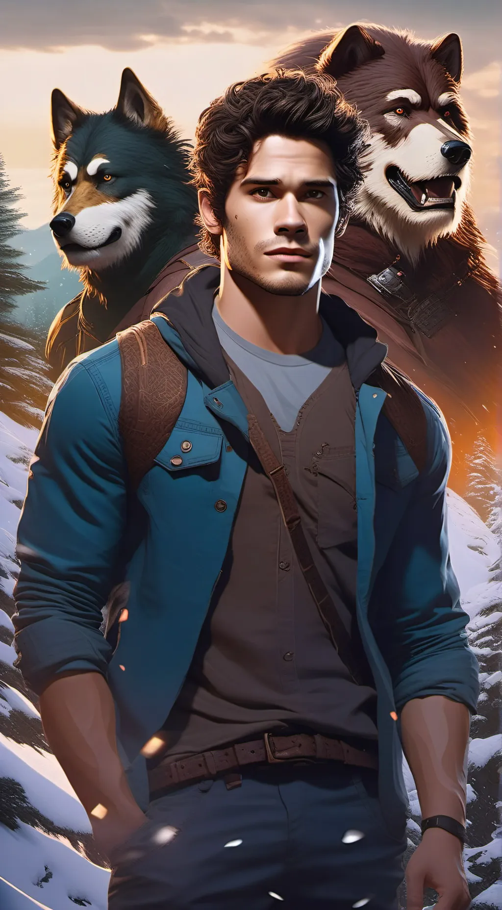 ai character: fnf. and teen wolf background