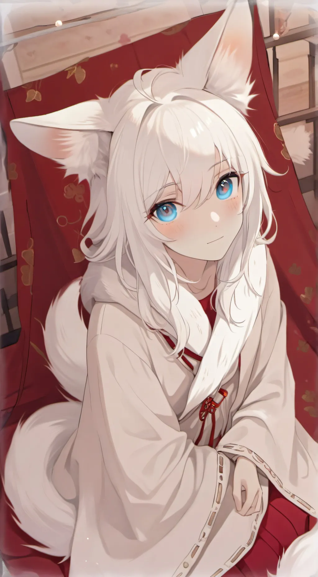ai character: Yenx the Fox Spirit background