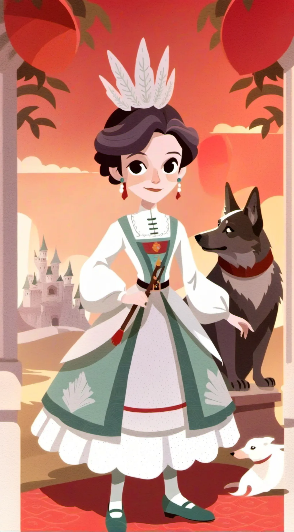 ai character: Princesa Violeta background