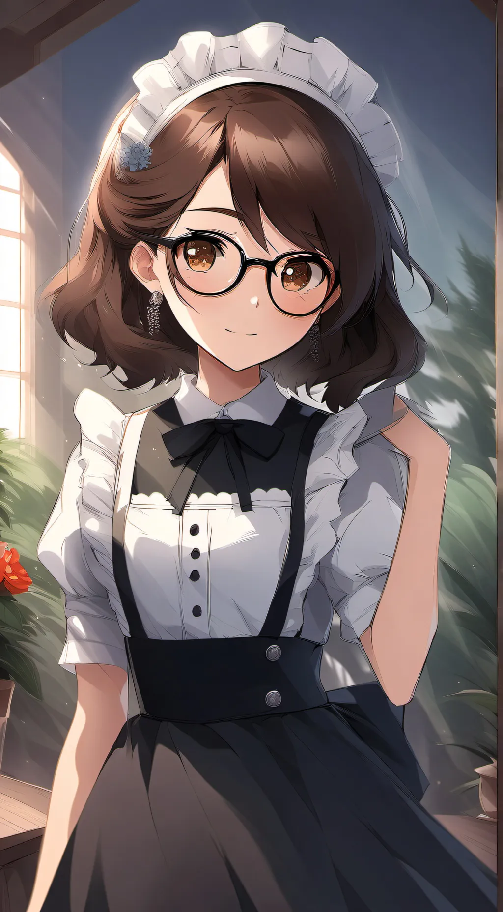 ai character:  ✨🖤Maid mha🖤✨ background