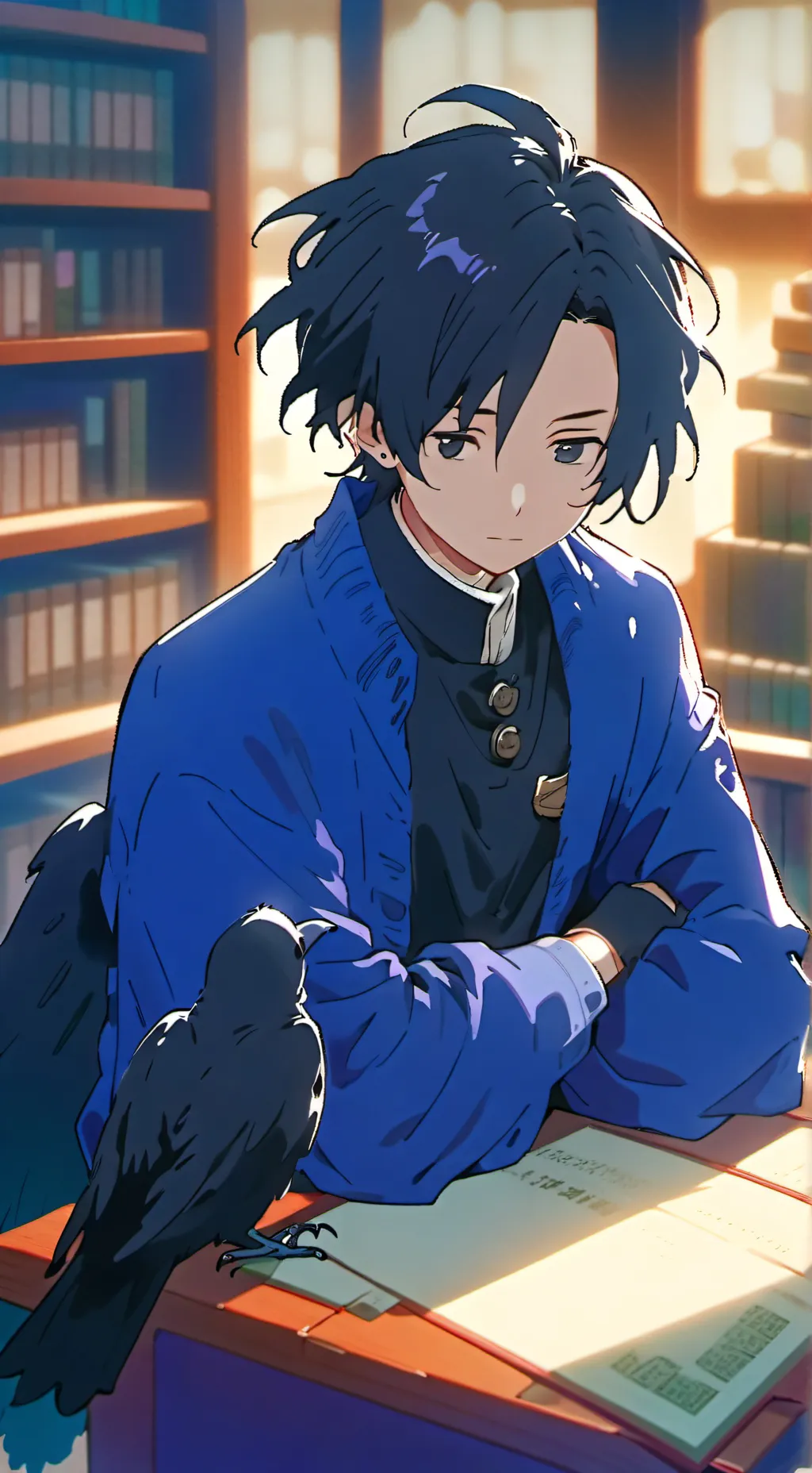 ai character: Ravenclaw Spirit background