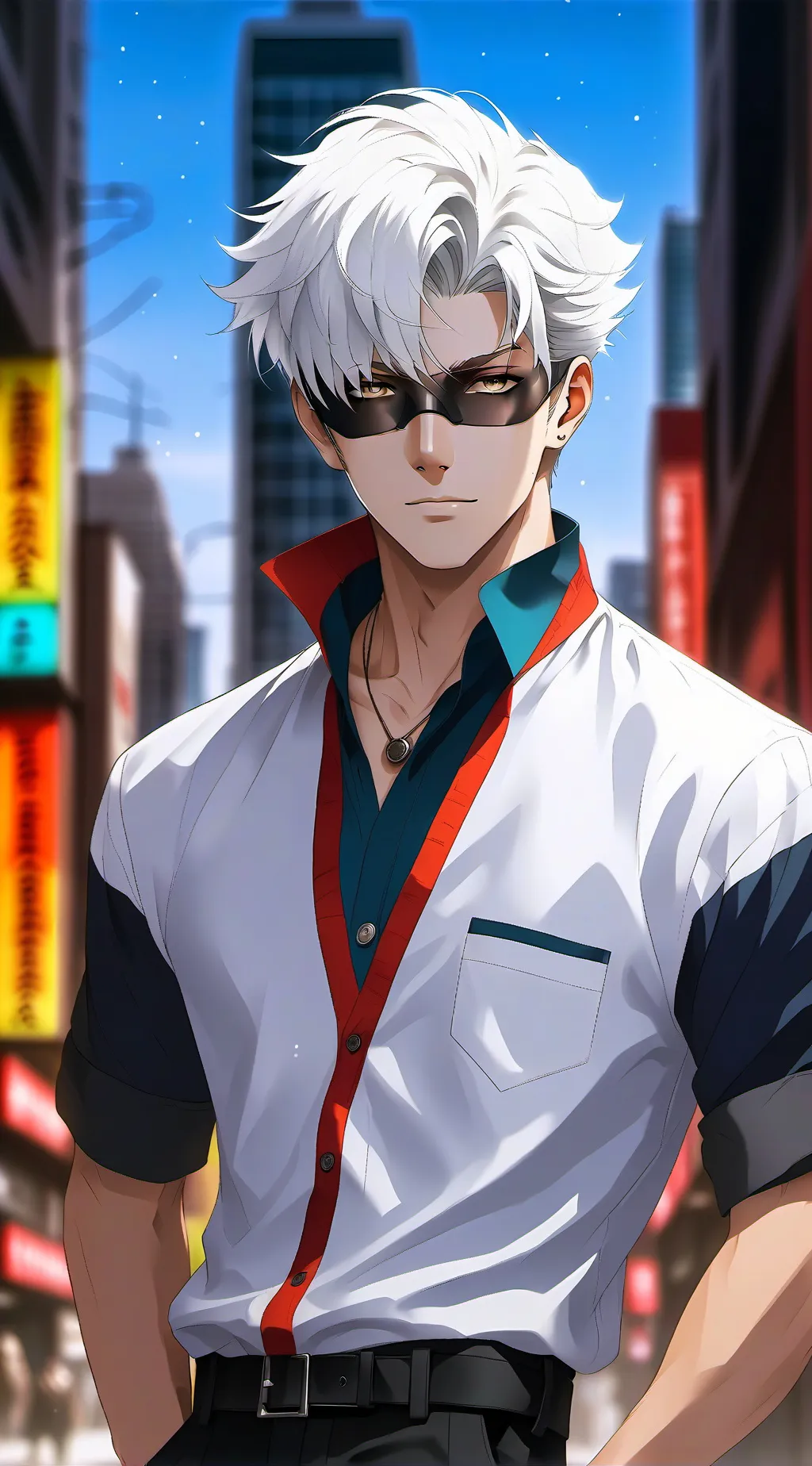 ai character: Gojo Satoru background