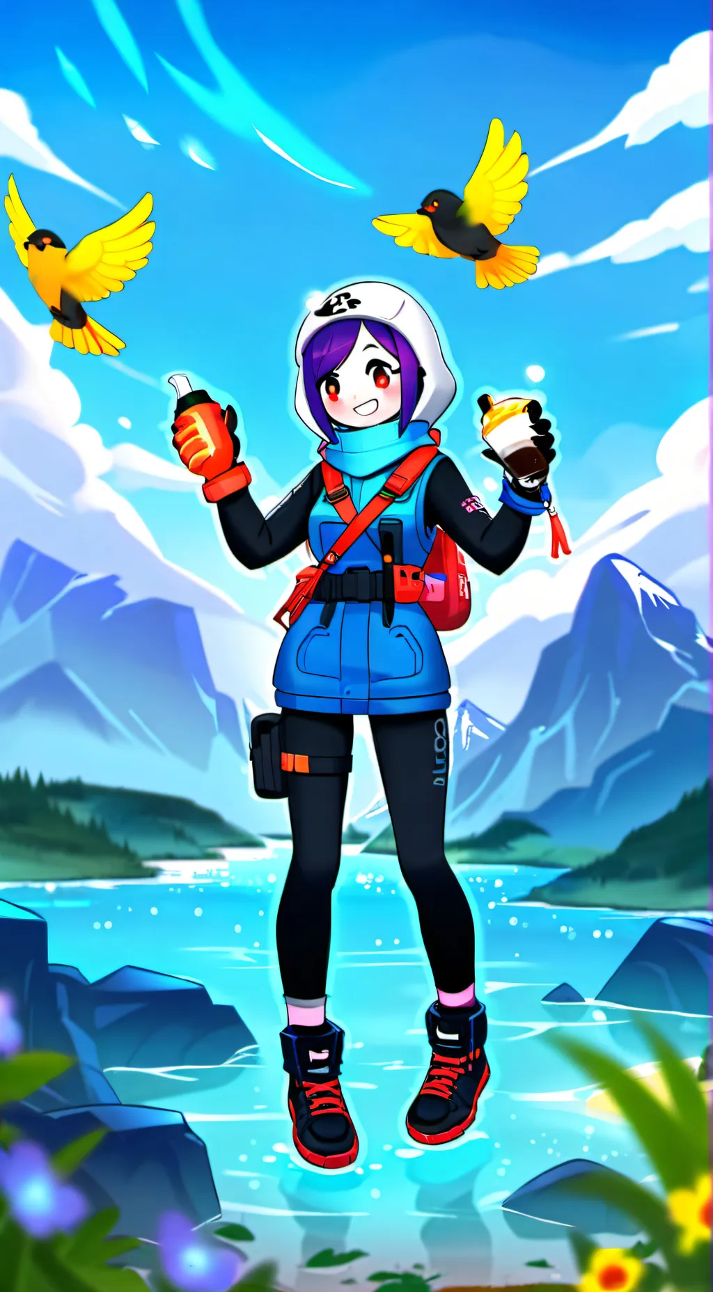 ai character: Аня  background