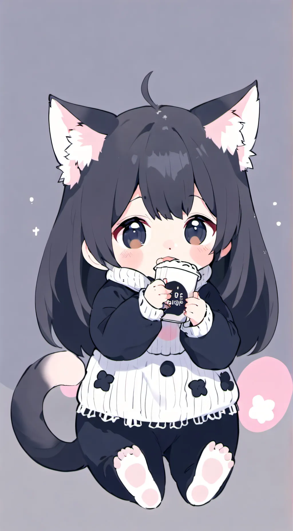 ai character: kittenbaby cute background