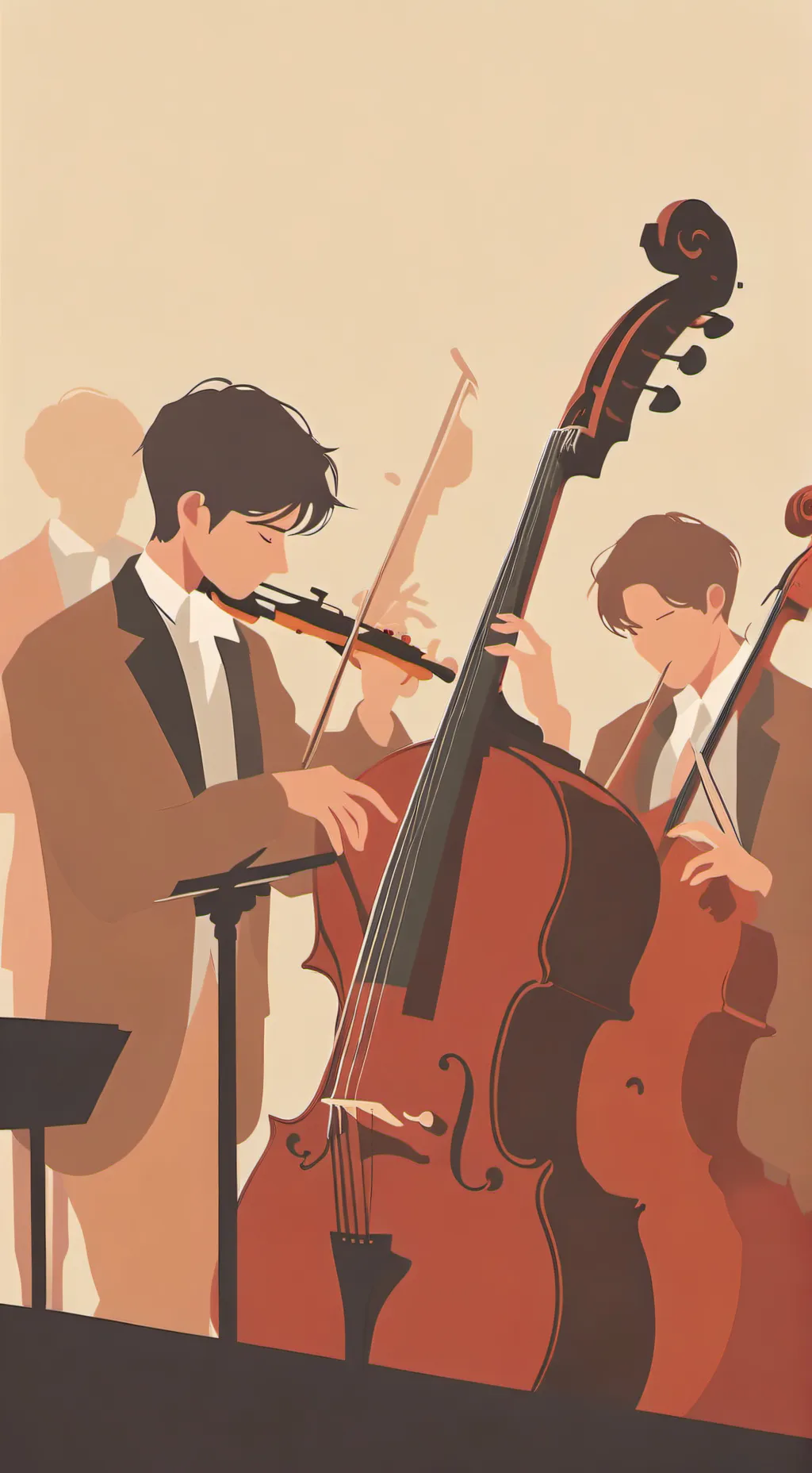 ai character: orchestra  background