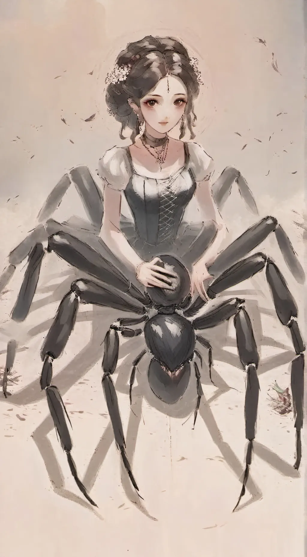 ai character: Scarlette Red background