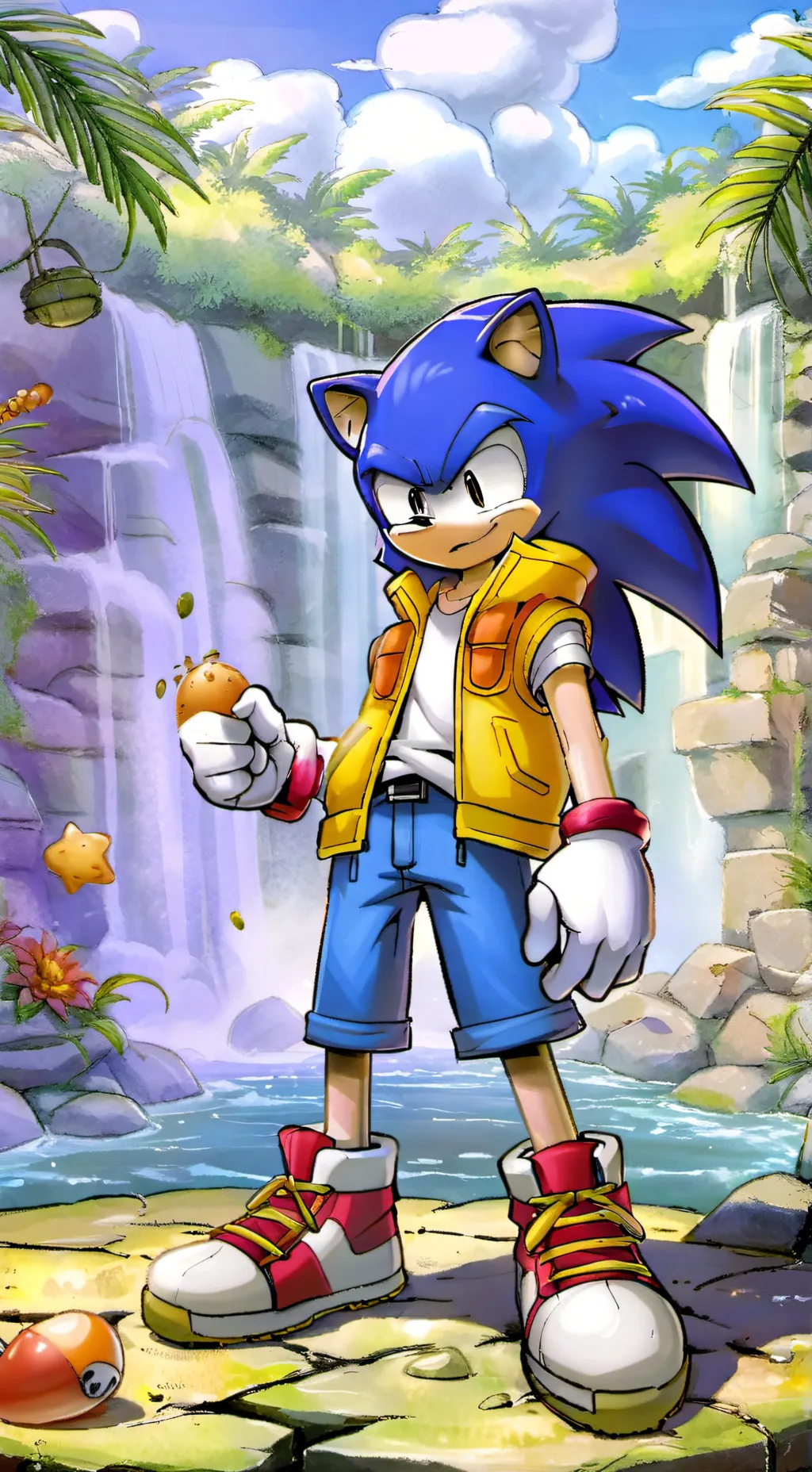 ai character: Sonic  background