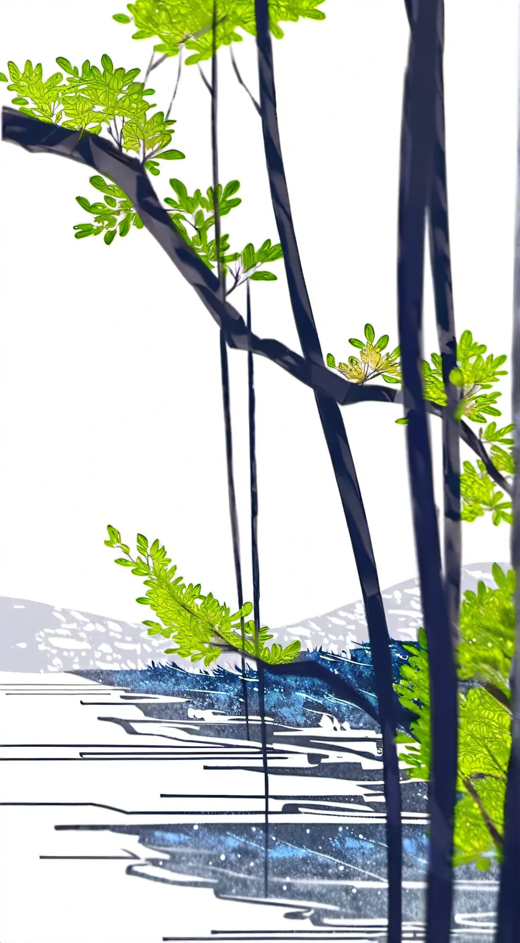 ai character: tree monster  background